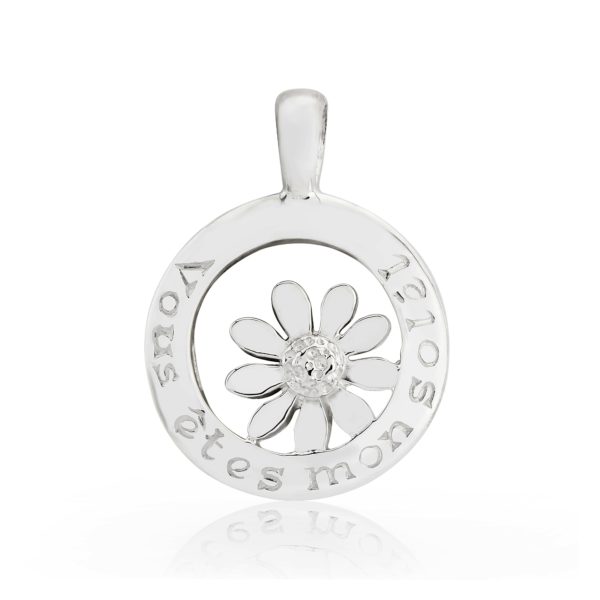 Sterling Silver Daisy Pendant (You Are My Sunshine)