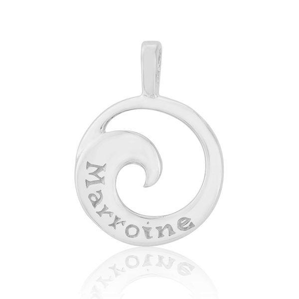 Sterling Silver Wave Pendant (Godmother)