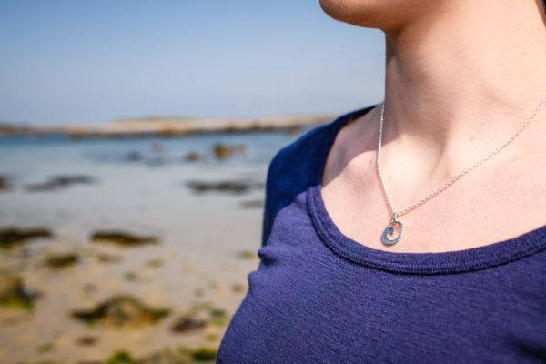 Sterling Silver Wave Pendant (A La Perchoine) - Image 2