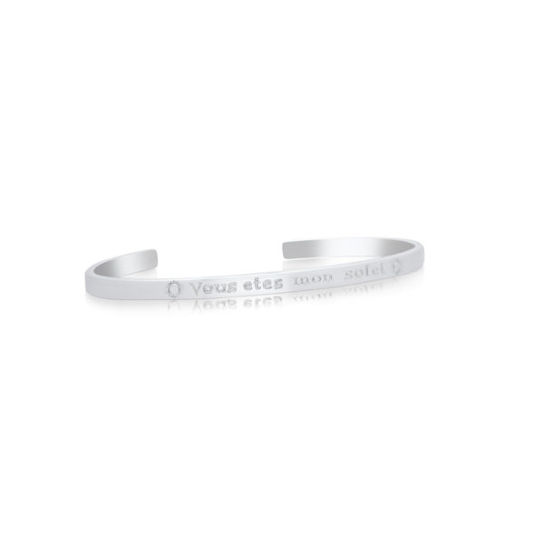 Sterling Silver Bangle (You Are My Sunshine)