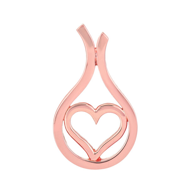 9ct Rose Gold Pendant (Forever In My heart)