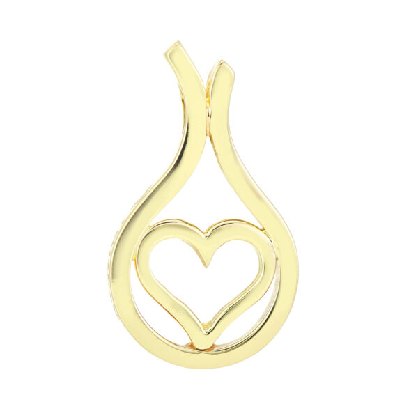9ct Yellow Gold Pendant (Forever In My heart)