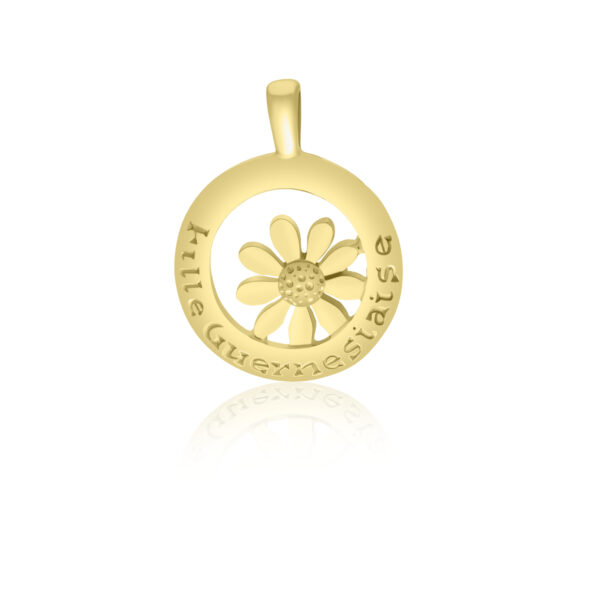 9ct Yellow Gold Daisy Pendant (Guernsey Girl)