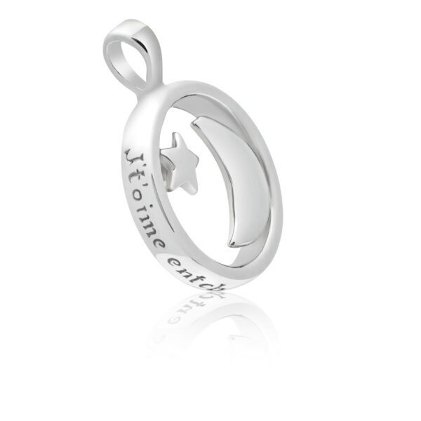 Sterling Silver Moon/Star Pendant ( LYTTMAB) - Image 2
