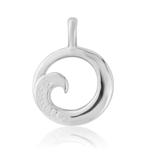 Sterling Silver HW Wave Pendant (Family)