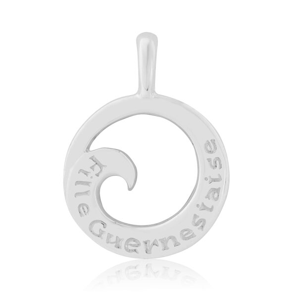 Sterling Silver HW Wave Pendant (Guernsey Girl)