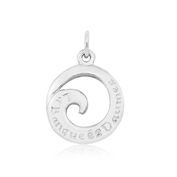 Sterling Silver Ladies Bay Charm/Pendant (Beaches/Bays)