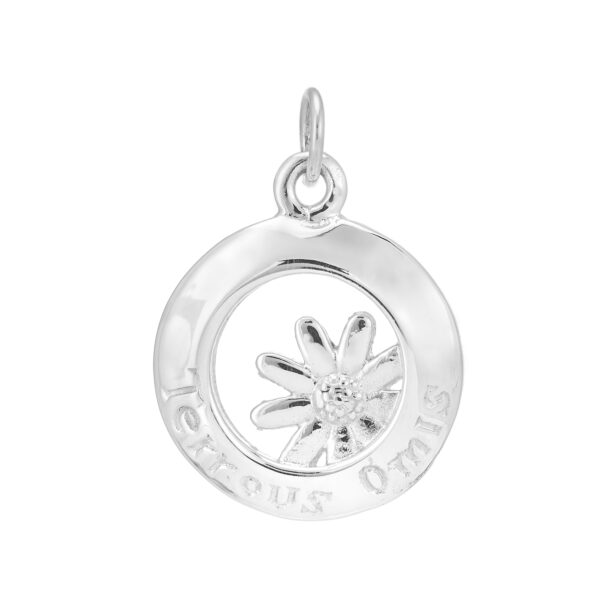 Sterling Silver HW Daisy Charm/Pendant (Friends Forever)