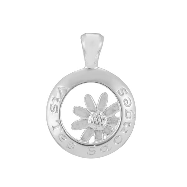 Sterling Silver HW Daisy Pendant (Live Your Dreams)