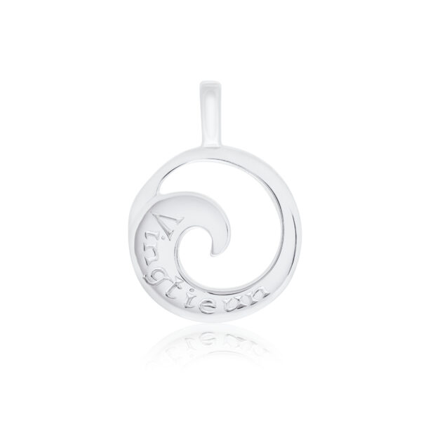 Sterling Silver Wave Pendant (21)