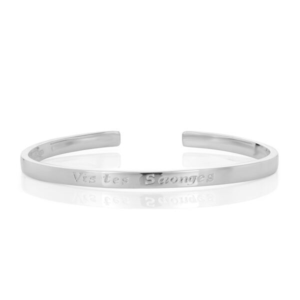 Sterling Silver Bangle (Live Your Dreams)