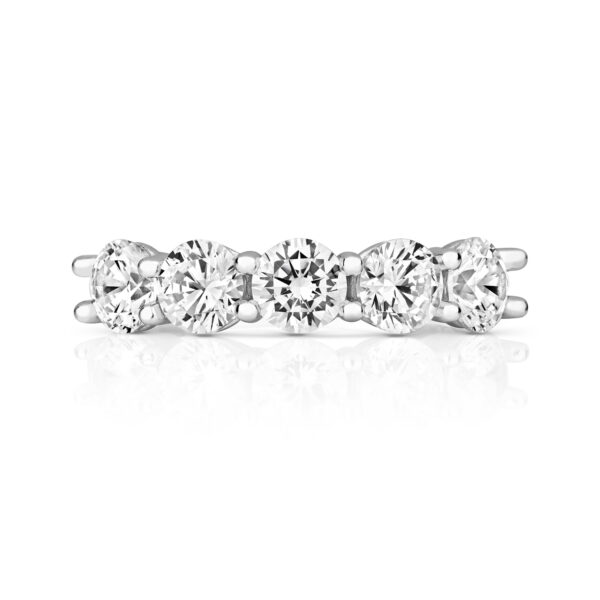 STERLING SILVER 5 STONE RING (LAPIDARY) - Image 2