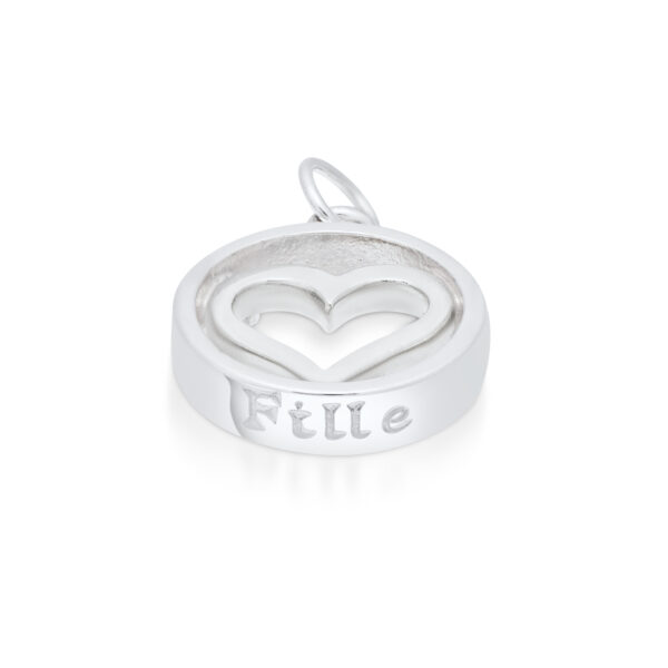 Sterling Silver Heart Charm/Pendant (Daughter)