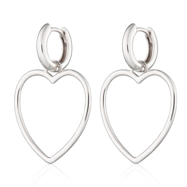Heart Hoop Earrings