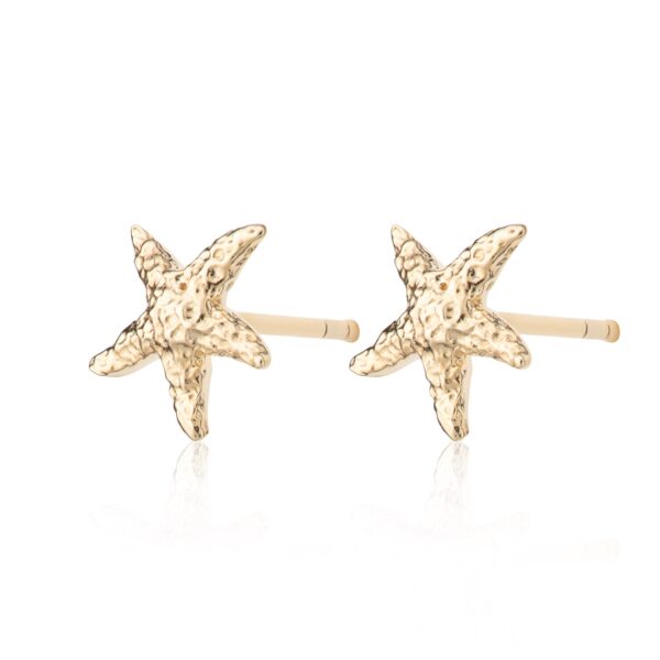 Starfish Stud Earrings (Gold Plated)