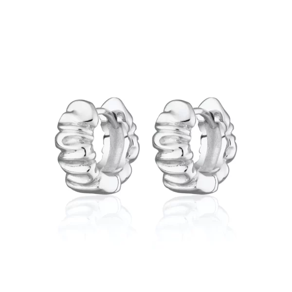Scrunchie Huggie Earrings