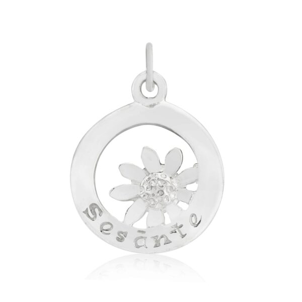 Sterling Silver Daisy Charm/Pendant (60)