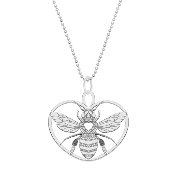 Bee Heart Necklace