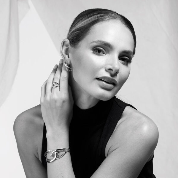 Infinity Grande Stud Earrings - Image 3