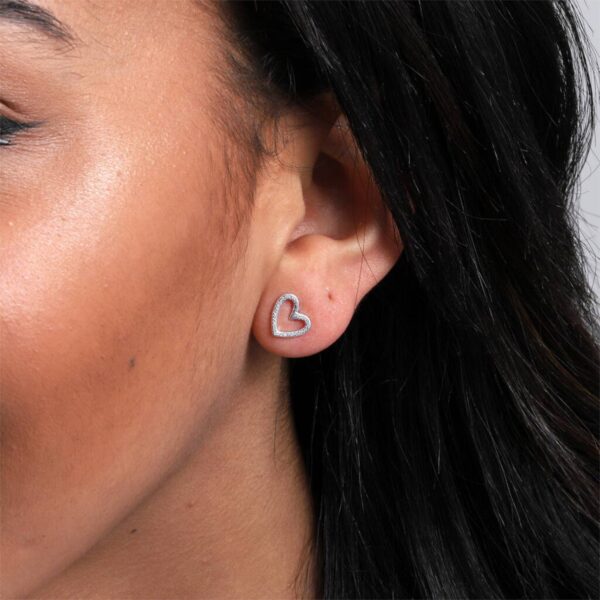 Mum you're The Best  Heart Earrings - Image 2