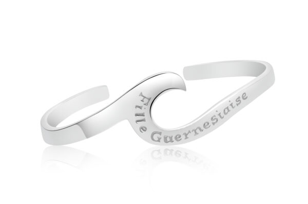 Sterling Silver Wave Bangle (Guernsey Girl)