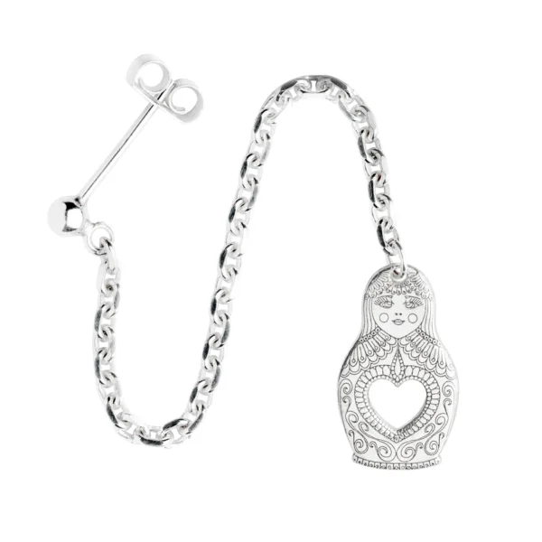 Russian Doll Long Drop Earrings