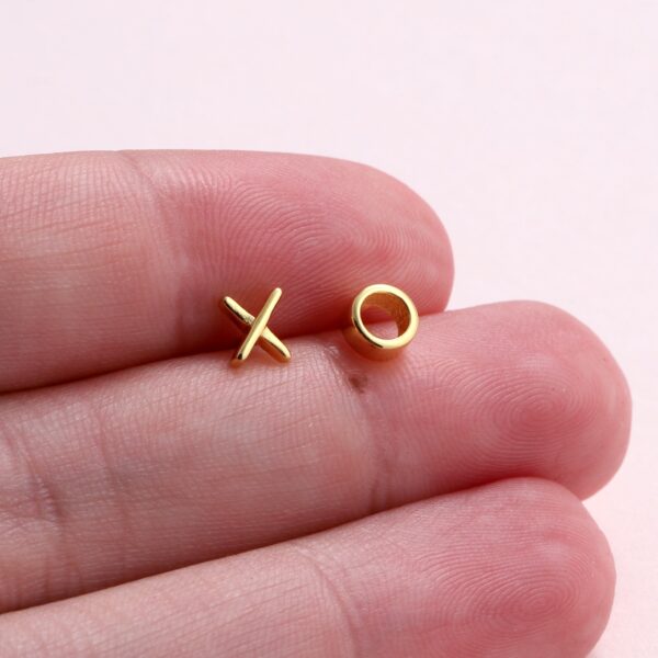 Birthday Kiss Hug Earrings Gold - Image 2