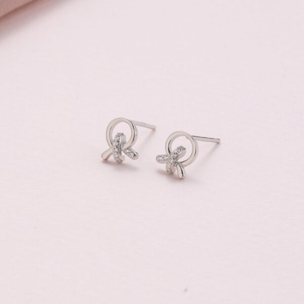 Our Friendship Knot Crystal Knot Earrings - Image 2