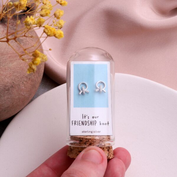 Our Friendship Knot Crystal Knot Earrings