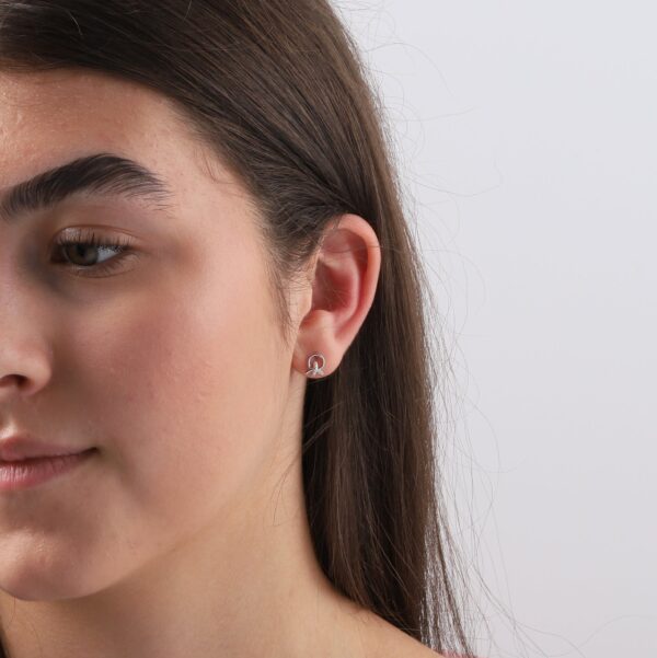 Our Friendship Knot Crystal Knot Earrings - Image 3