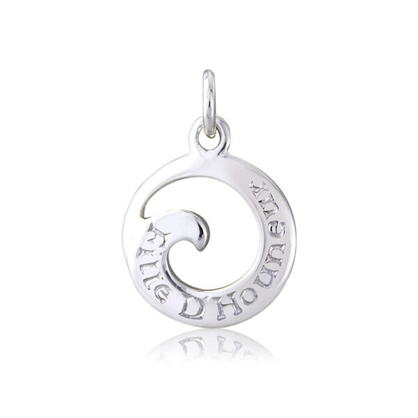 Sterling Silver Wave Charm/Pendant (Bridesmaid)