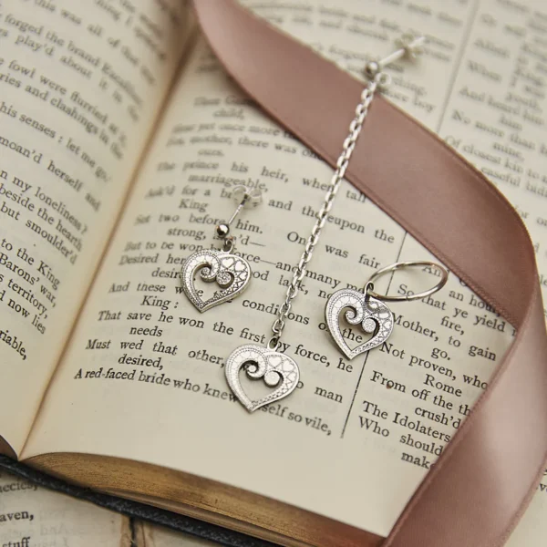 Heart of Hearts Long Drop Earring - Image 2
