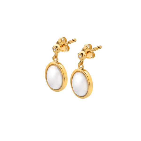HDXGEM Oval Earrings - Mother of Pearl