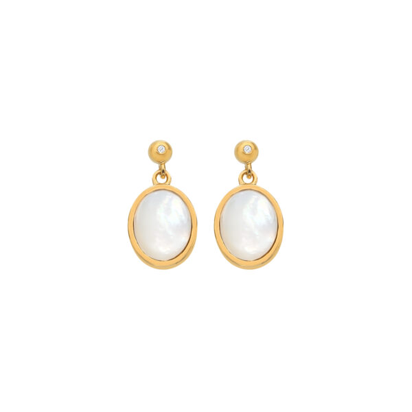 HDXGEM Oval Earrings - Mother of Pearl - Image 3