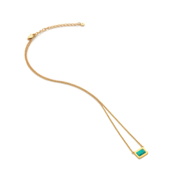 HDXGEM Rectangle Necklace - Turquoise