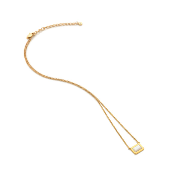 HDXGEM Rectangle Necklace - Mother of Pearl