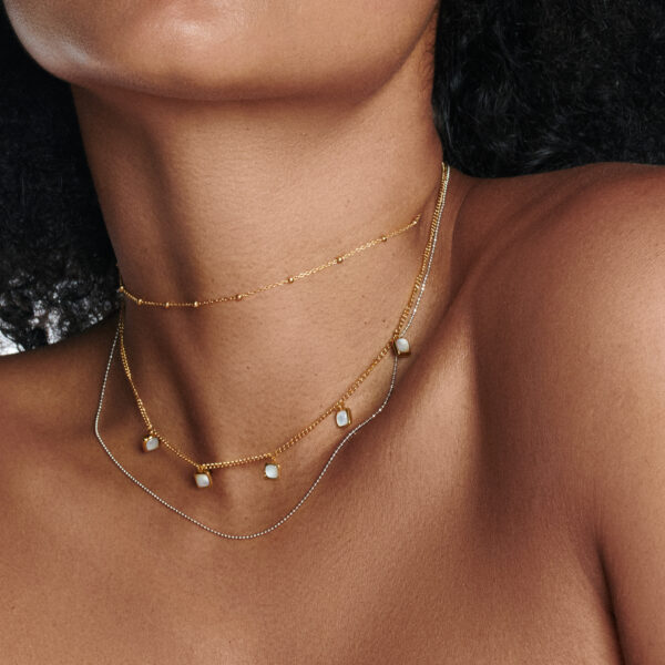 HDXGEM Square Necklace - Mother of Pearl - Image 2