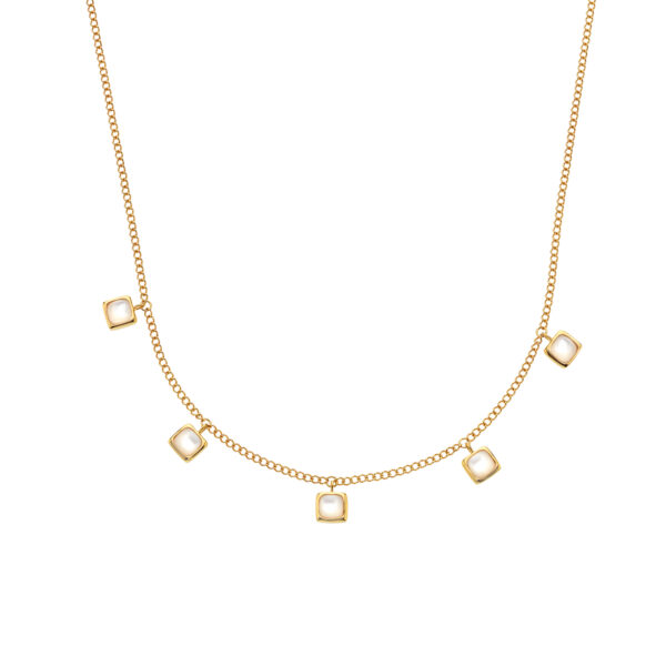 HDXGEM Square Necklace - Mother of Pearl - Image 3