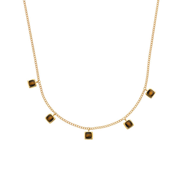 HDXGEM Square Necklace - Tigers Eye - Image 2
