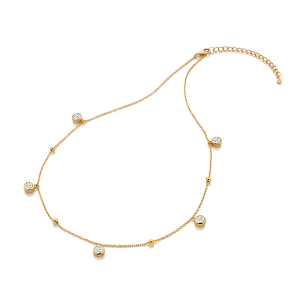 HDXGEM Droplet Necklace - White Topaz