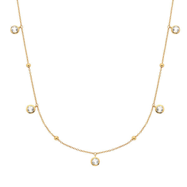 HDXGEM Droplet Necklace - White Topaz - Image 3