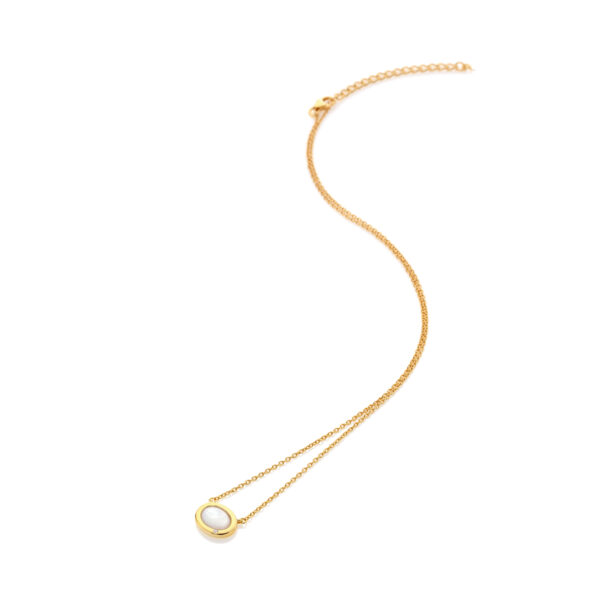 HDXGEM Oval Necklace - Mother of Pearl