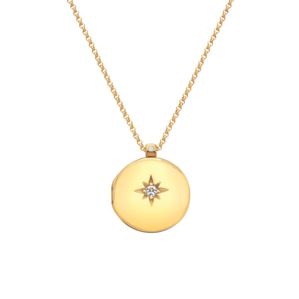 HDXGEM Starburst Locket - White Topaz - Image 3