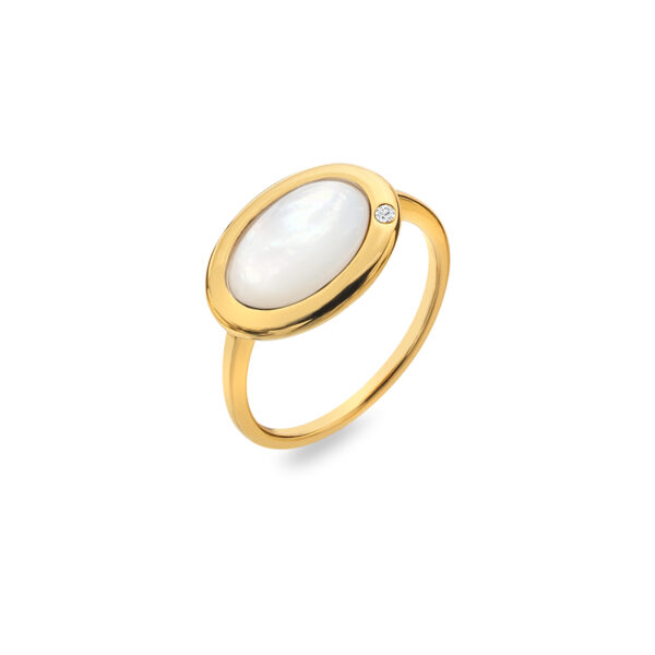 HDXGEM Horizontal Oval Ring - Mother of Pearl - Image 3