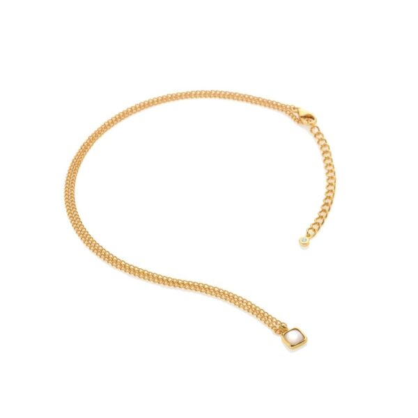 Square Necklace - Mother of Pearl
