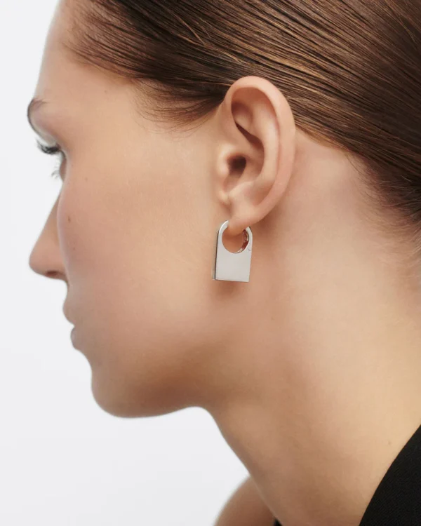 PDPAOLA CHICAGO SILVER HOOPS - Image 2