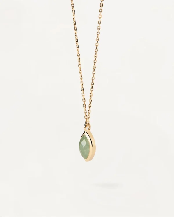 PDPAOLA GREEN ADVENTURINE NOMAD NECKLACE