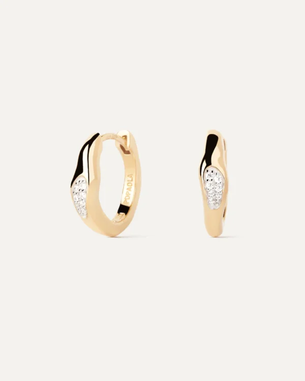 PDPAOLA ONDA HOOPS SILVER/GP