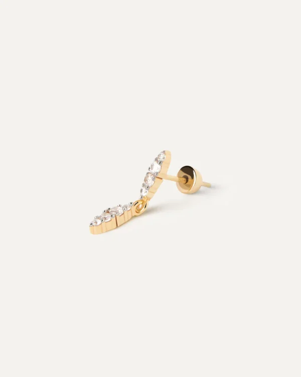 PDPAOLA SPICE SINGLE EARRING SILVER/GP