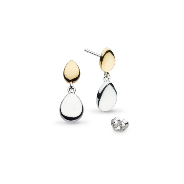 Coast Pebble Golden Drop Earrings